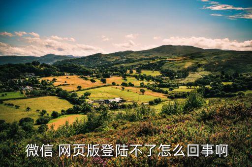  微信 網(wǎng)頁版登陸不了怎么回事啊