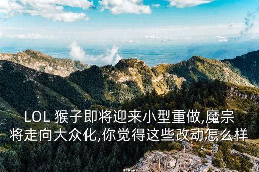 LOL 猴子即將迎來小型重做,魔宗將走向大眾化,你覺得這些改動怎么樣...