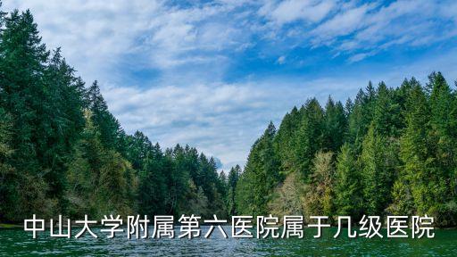 中山大學附屬第六醫院屬于幾級醫院