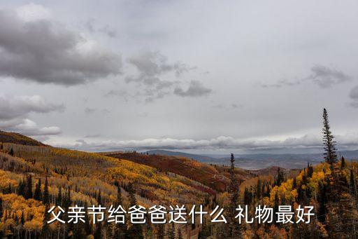  父親節(jié)給爸爸送什么 禮物最好