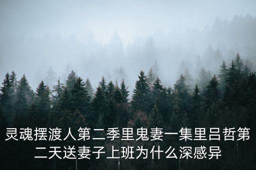 靈魂擺渡人第二季里鬼妻一集里呂哲第二天送妻子上班為什么深感異