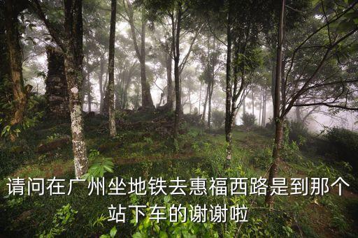 請(qǐng)問在廣州坐地鐵去惠福西路是到那個(gè)站下車的謝謝啦