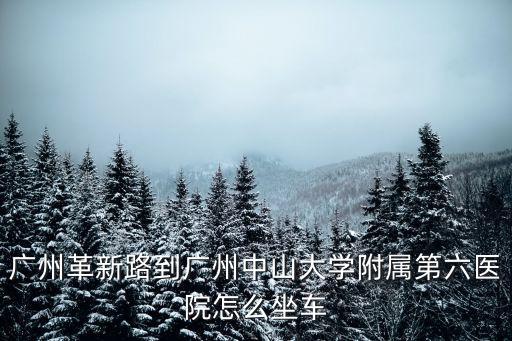 廣州中山六院北院停車，廣州革新路到廣州中山大學附屬第六醫院怎么坐車