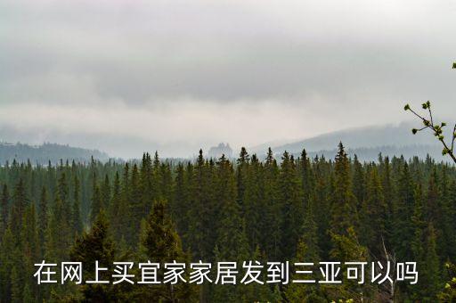 在網上買宜家家居發到三亞可以嗎