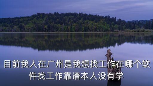 廣州找兼職的軟件，想在廣州地區找份周末服務員的在那個兼職軟件找比較好
