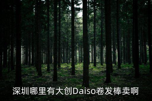 深圳哪里有大創Daiso卷發棒賣啊