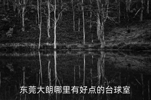 東莞大朗哪里有好點的臺球室
