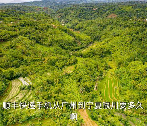 順豐快遞手機從廣州到寧夏銀川要多久啊