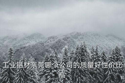 東莞鋁型材機(jī)柜供應(yīng)商，工業(yè)鋁材東莞哪個公司的質(zhì)量好性價比高