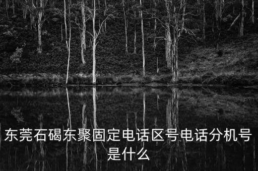 東莞石碣東聚的區(qū)號，東莞的區(qū)號是多少啊