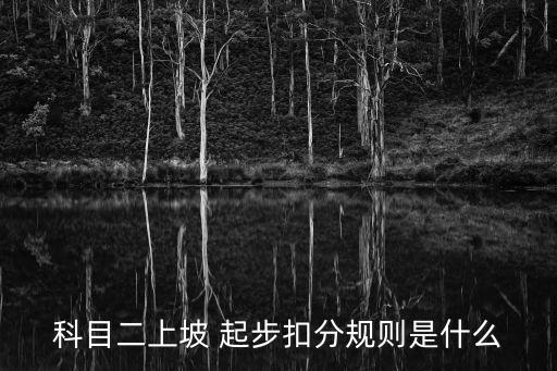 科目二上坡 起步扣分規(guī)則是什么