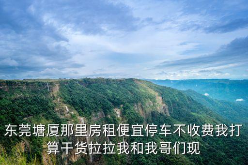 東莞塘廈那里房租便宜停車不收費我打算干貨拉拉我和我哥們現(xiàn)