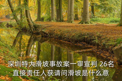 深圳特大滑坡事故案一審宣判 26名直接責(zé)任人獲請(qǐng)問(wèn)滑坡是什么意