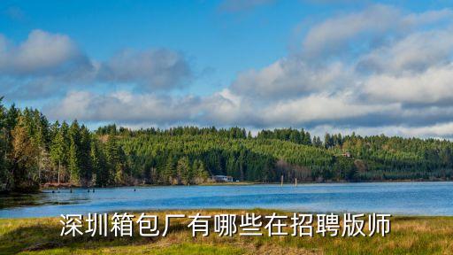 深圳箱包廠有哪些在招聘版師