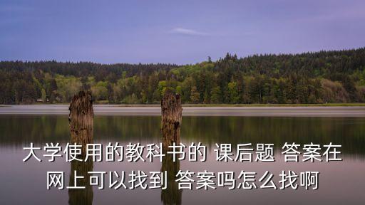 大學使用的教科書的 課后題 答案在網上可以找到 答案嗎怎么找啊