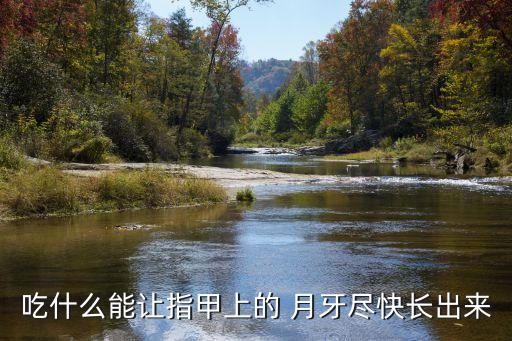 吃什么能讓指甲上的 月牙盡快長出來