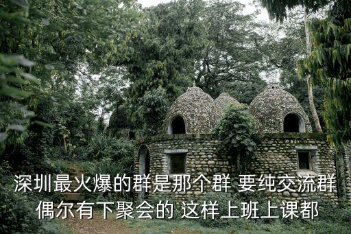 深圳后搖群，深圳最火爆的群是那個群 要純交流群 偶爾有下聚會的 這樣上班上課都