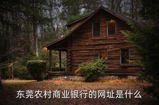 東莞農村商業銀行的網址是什么
