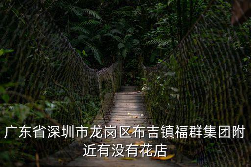 廣東省深圳市龍崗區布吉鎮福群集團附近有沒有花店