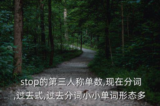  stop的第三人稱單數(shù),現(xiàn)在分詞,過去式,過去分詞小小單詞形態(tài)多