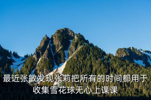 上海市育才中學 張莉，最近張敏發現張莉把所有的時間都用于收集雪花球無心上課課