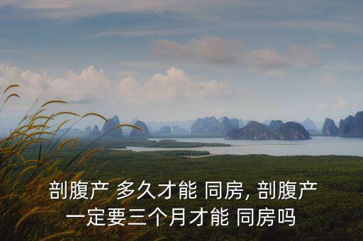  剖腹產 多久才能 同房, 剖腹產一定要三個月才能 同房嗎