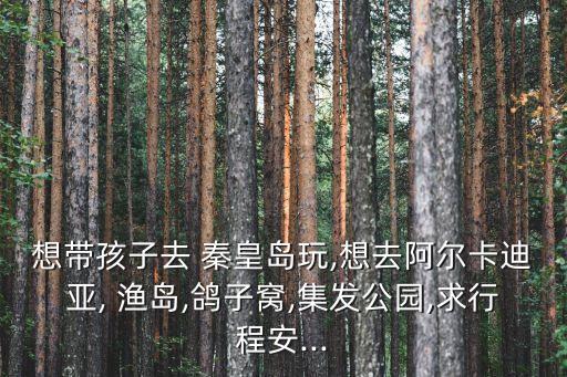 想帶孩子去 秦皇島玩,想去阿爾卡迪亞, 漁島,鴿子窩,集發公園,求行程安...
