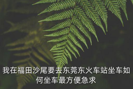 廣州沙尾一村怎么去東莞汽車站，廣州火車站到沙尾一村怎么坐車
