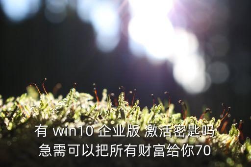win10企業(yè)版激活,win10怎么激活系統(tǒng)激活工具!