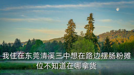 我住在東莞清溪三中想在路邊擺腸粉攤位不知道在哪拿貨