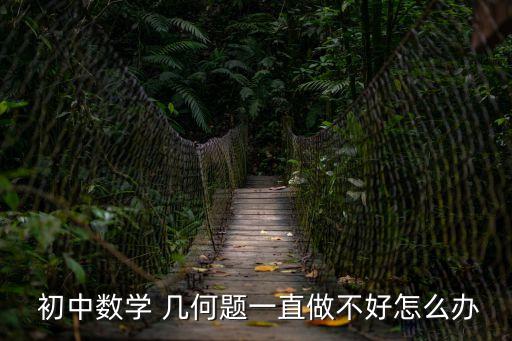 初中幾何題,一直做不好怎么辦?解答數學問題核心還是思維邏輯