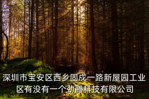 深圳市寶安區(qū)西鄉(xiāng)固戍一路新屋園工業(yè)區(qū)有沒有一個勁騰科技有限公司