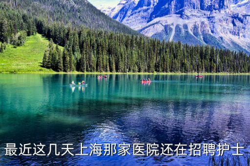 最近這幾天上海那家醫院還在招聘護士