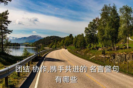  團結 協作,攜手共進的 名言警句有哪些