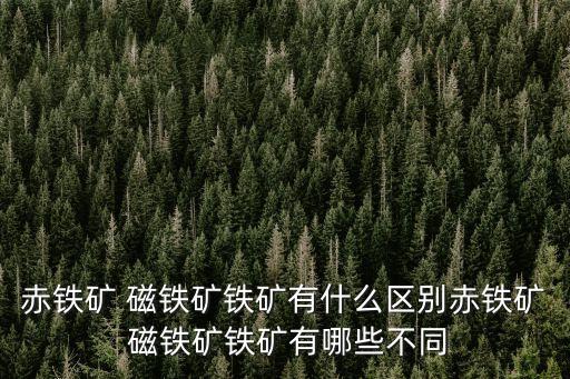 赤鐵礦 磁鐵礦鐵礦有什么區別赤鐵礦 磁鐵礦鐵礦有哪些不同