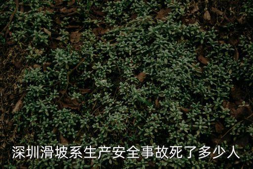 深圳滑坡系生產(chǎn)安全事故死了多少人