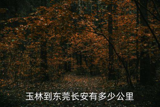 玉林到東莞長安有多少公里