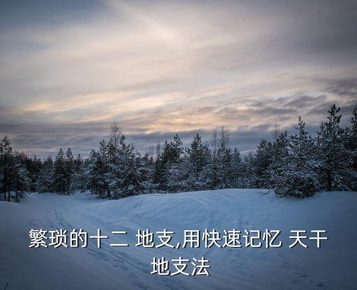 天干地支背誦口訣,十二天干地支背誦口訣