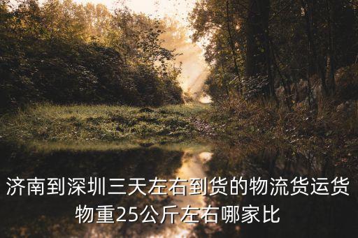 濟南到深圳三天左右到貨的物流貨運貨物重25公斤左右哪家比