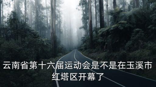 云南省第十六屆運動會是不是在玉溪市紅塔區(qū)開幕了