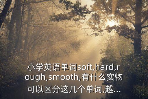 小學英語單詞soft,hard,rough,smooth,有什么實物可以區分這幾個單詞,越...