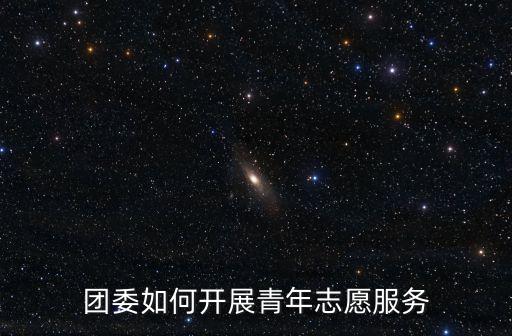 團(tuán)委如何開(kāi)展青年志愿服務(wù)