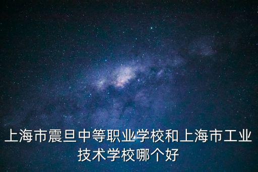 上海市震旦中等職業學校和上海市工業技術學校哪個好