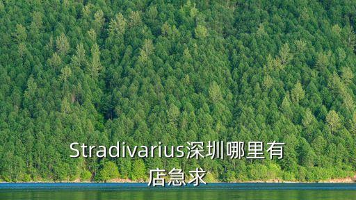 Stradivarius深圳哪里有店急求