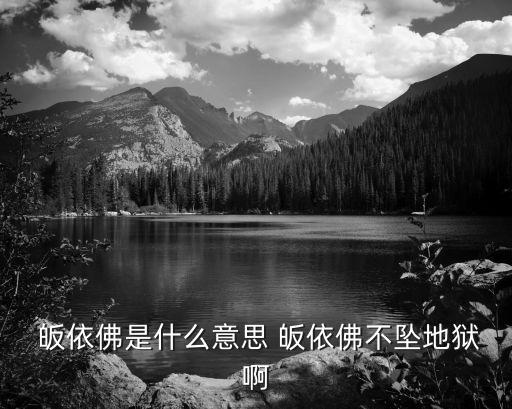 皈依是什么意思啊,易桂的解說皈依依賴三寶