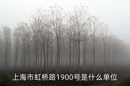 上海市長(zhǎng)寧區(qū)虹橋路1900號(hào)現(xiàn)在，上海市虹橋路1900號(hào)是什么單位