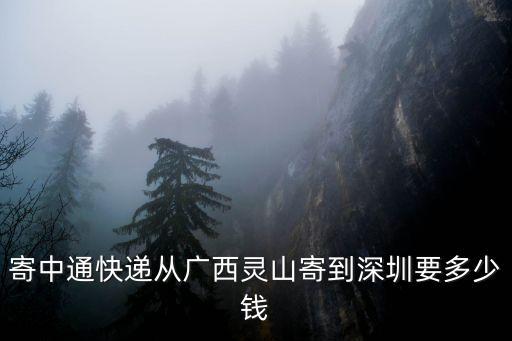廣西到深圳 中通，中通快遞廣西象州到深圳要多久