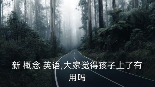 新 概念 英語,大家覺得孩子上了有用嗎