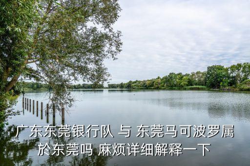 深圳馬可波羅對(duì)廣東東莞銀行回放，廣東東莞銀行隊(duì) 與 東莞馬可波羅屬於東莞嗎 麻煩詳細(xì)解釋一下