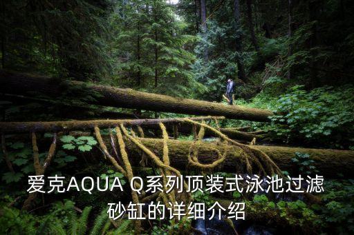 愛克AQUA Q系列頂裝式泳池過濾砂缸的詳細介紹